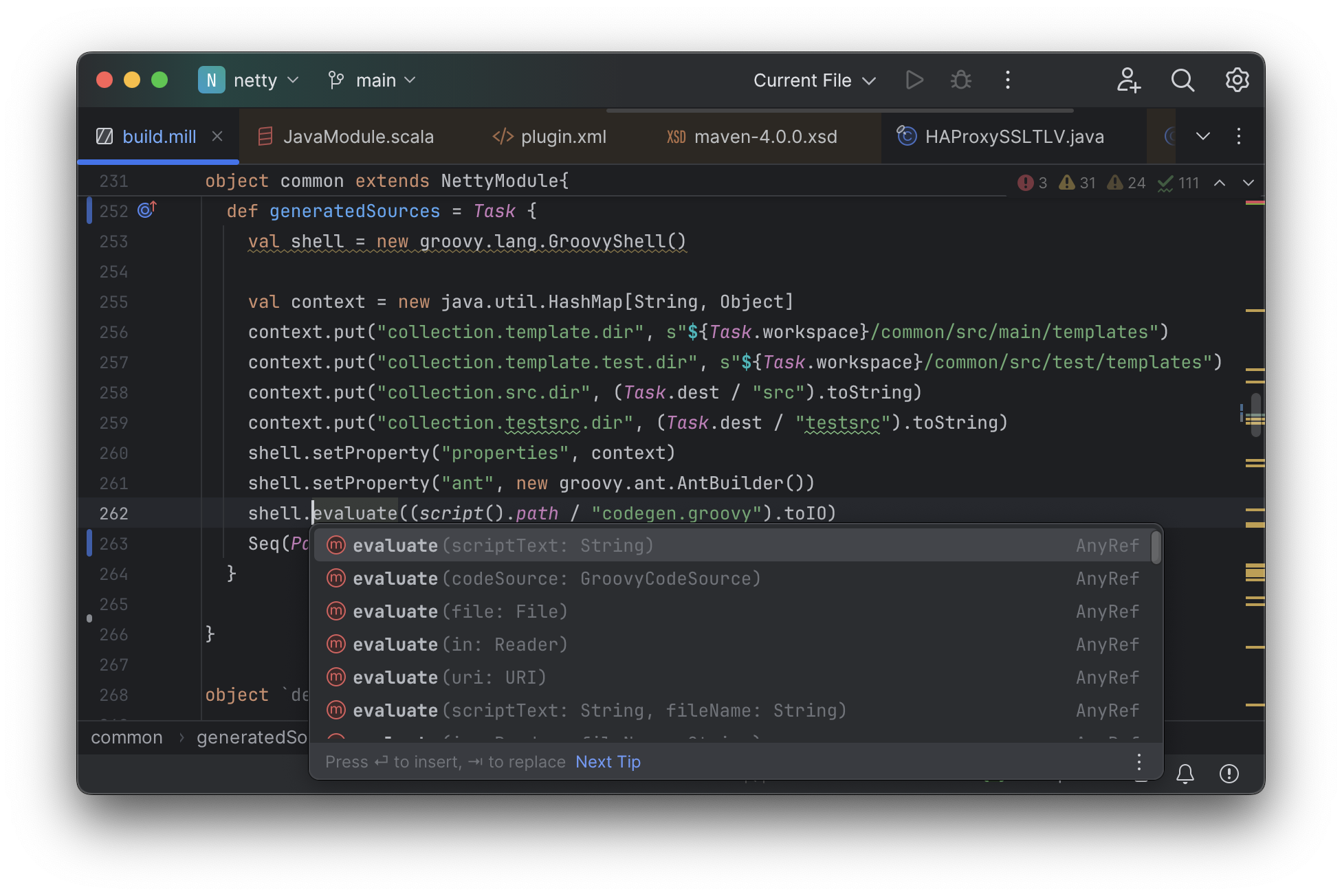 IntellijNettyAutocomplete