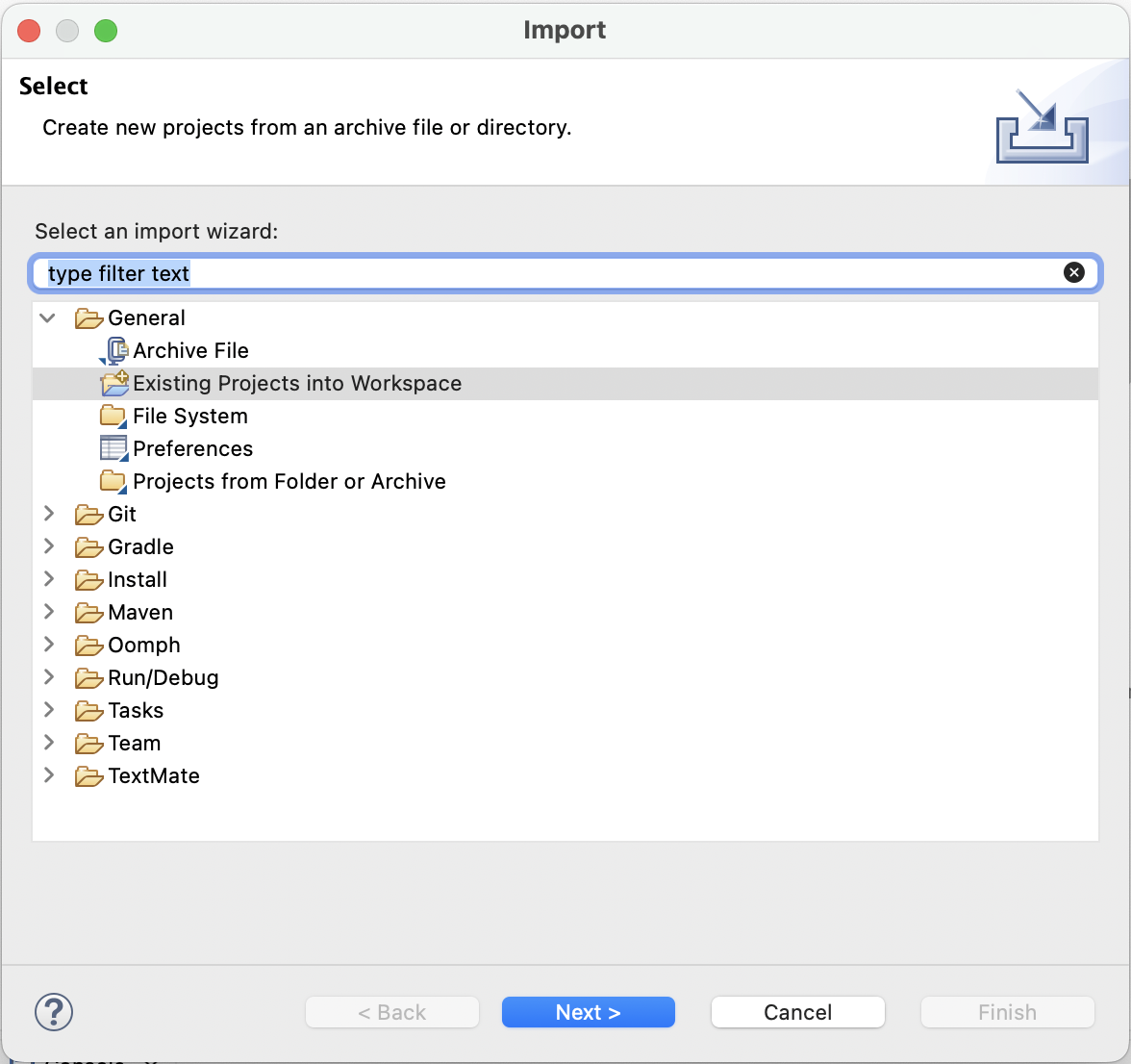 EclipseImportProjects