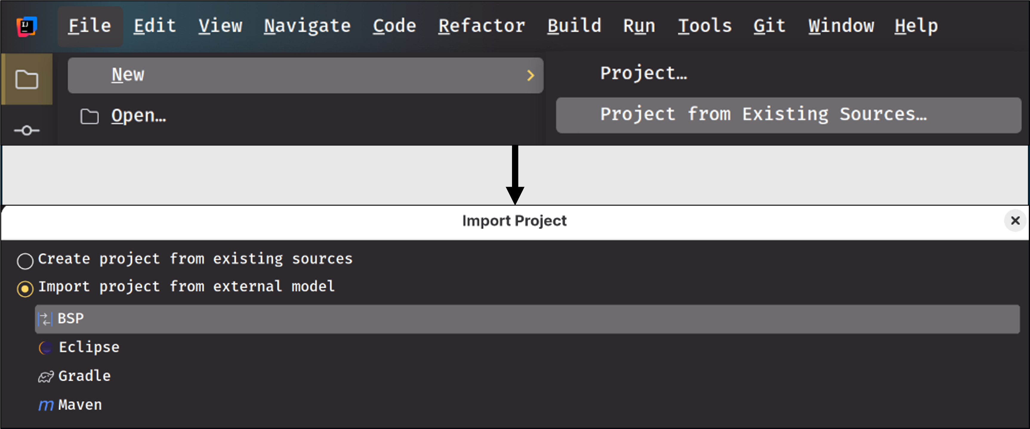 Importing via BSP